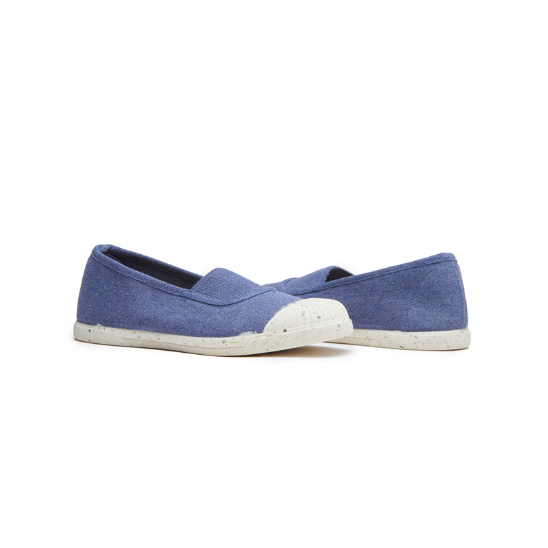 ECO-Friendly Canvas with Elastic Slip-on in Denim Blue by childrenchic - HoneyBug 