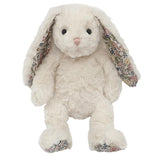 'Faith' Cream Floral Bunny Plush Toy - HoneyBug 