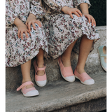 ECO-friendly Canvas Mary Jane Sneakers in Peach by childrenchic - HoneyBug 