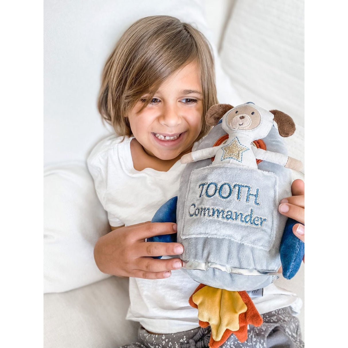 Spaceship 'Tooth Commander' Pillow And Doll Set - HoneyBug 