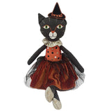 'Elvira' Halloween Cat Plush Doll - HoneyBug 