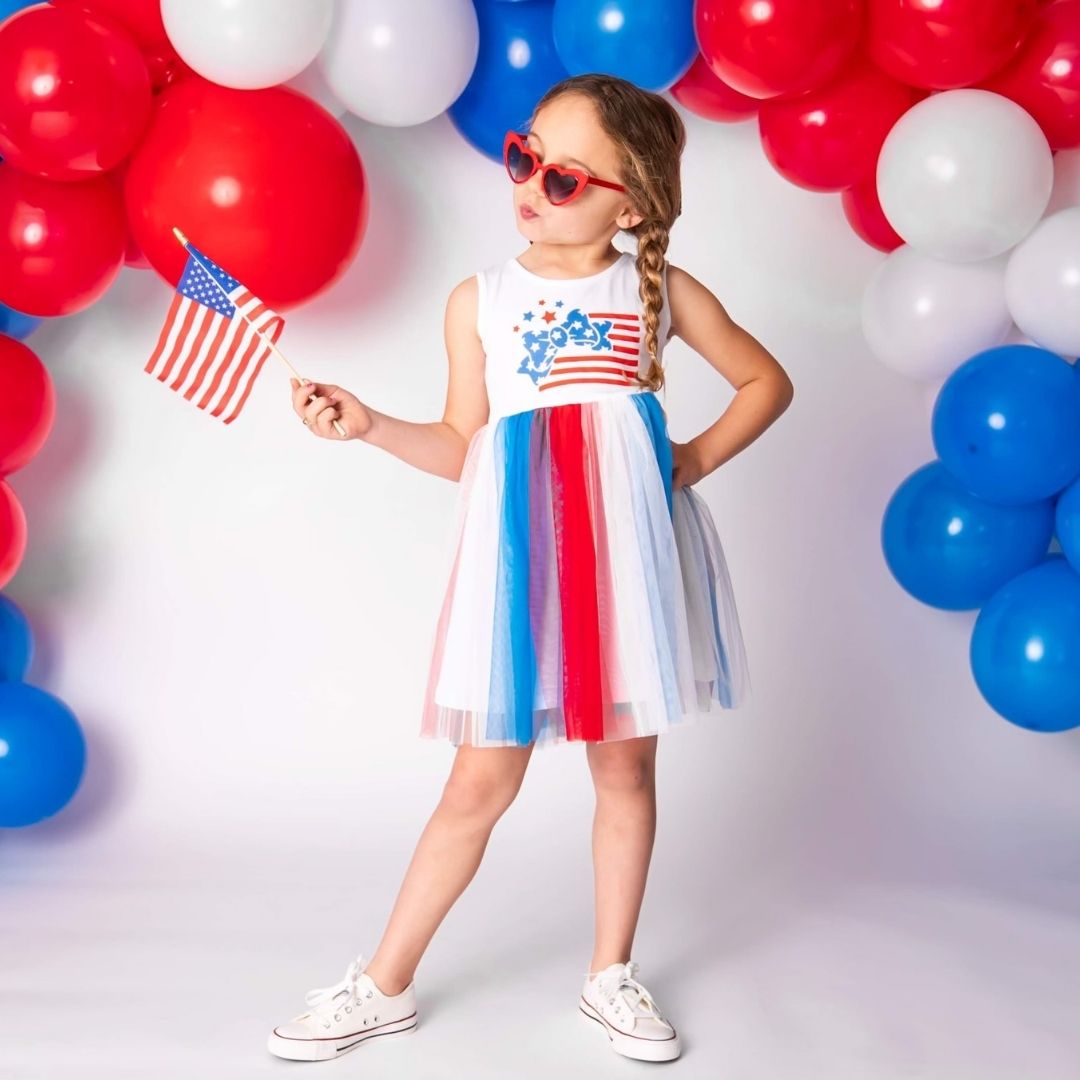 Patriotic Fairy Tutu Dress - HoneyBug 