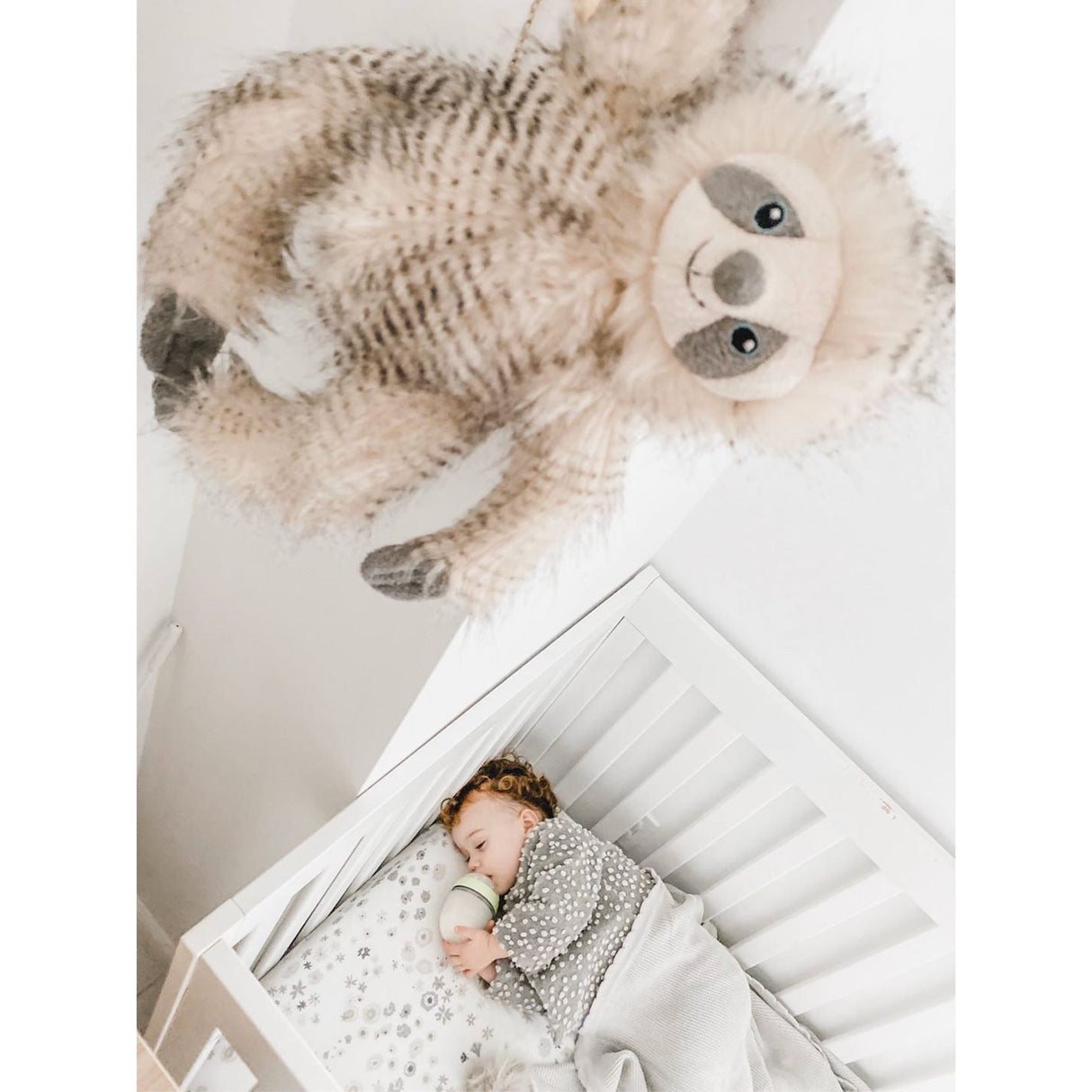 'Simon' Sloth Luxe Fur Plush Toy - HoneyBug 