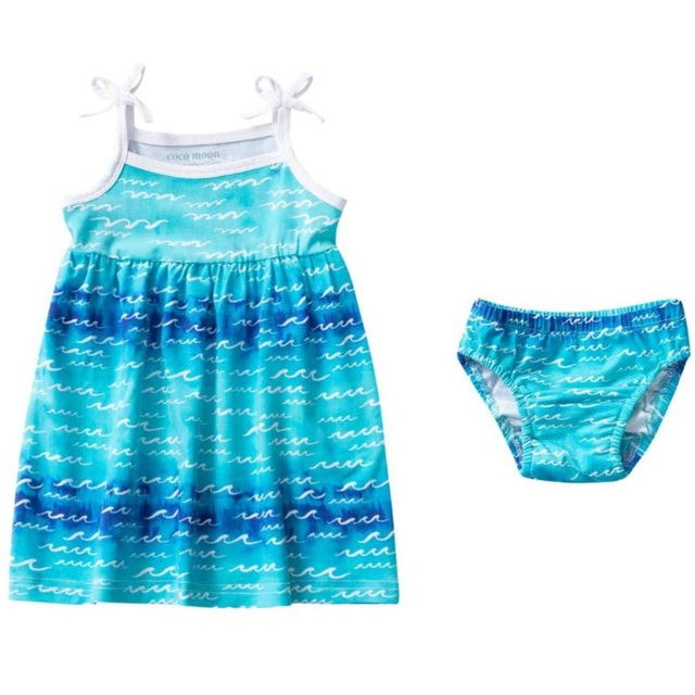 Nalu Bamboo Infant Dress + Bloomers - HoneyBug 