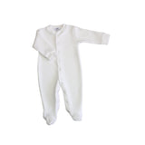 Basket Weave Baby Footie - HoneyBug 