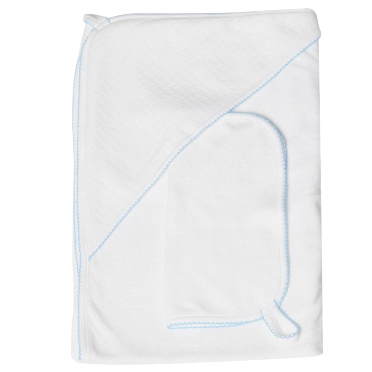 Basket Weave Hooded Baby Towel - HoneyBug 