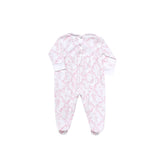 Pink Bears Trellace Smocked Footie - HoneyBug 