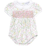 Berry Wildflowers Smocked Bubble - HoneyBug 