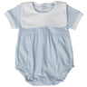 Blue Gingham Baby Bubble - HoneyBug 