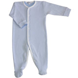 Blue Bubble Baby Footie - HoneyBug 