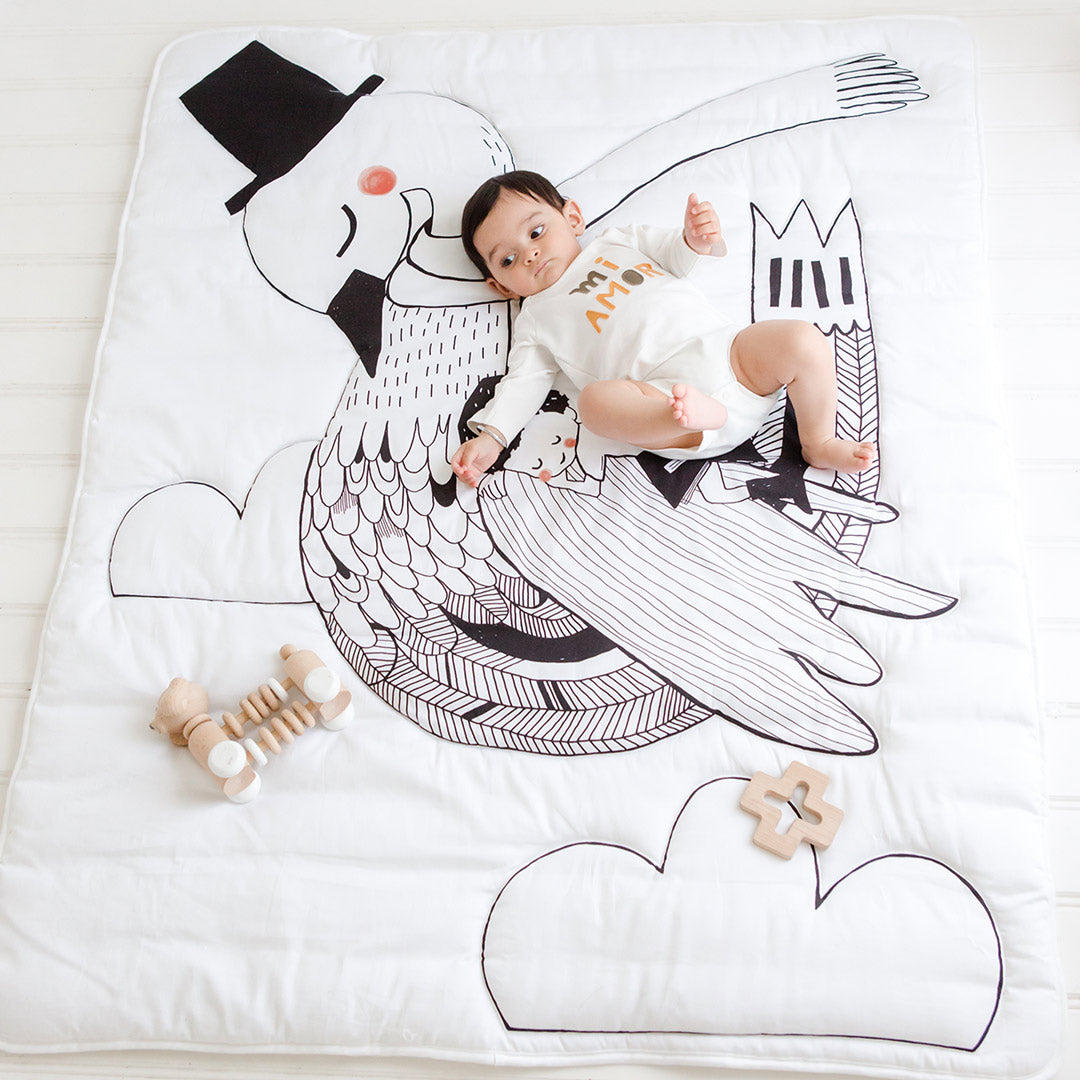 Swan Toddler Comforter - HoneyBug 