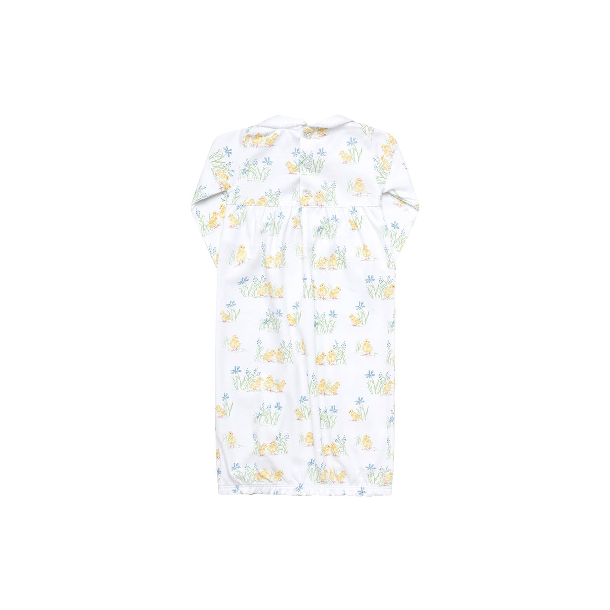 Chicks Print Smocked Gown  - HoneyBug 