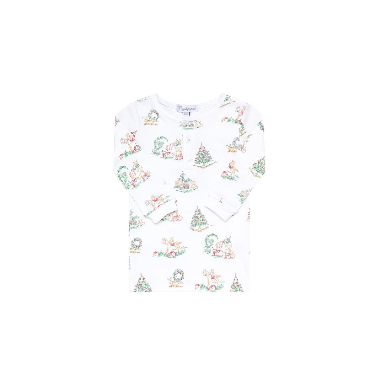 Boy Christmas Toile Pajama - HoneyBug 