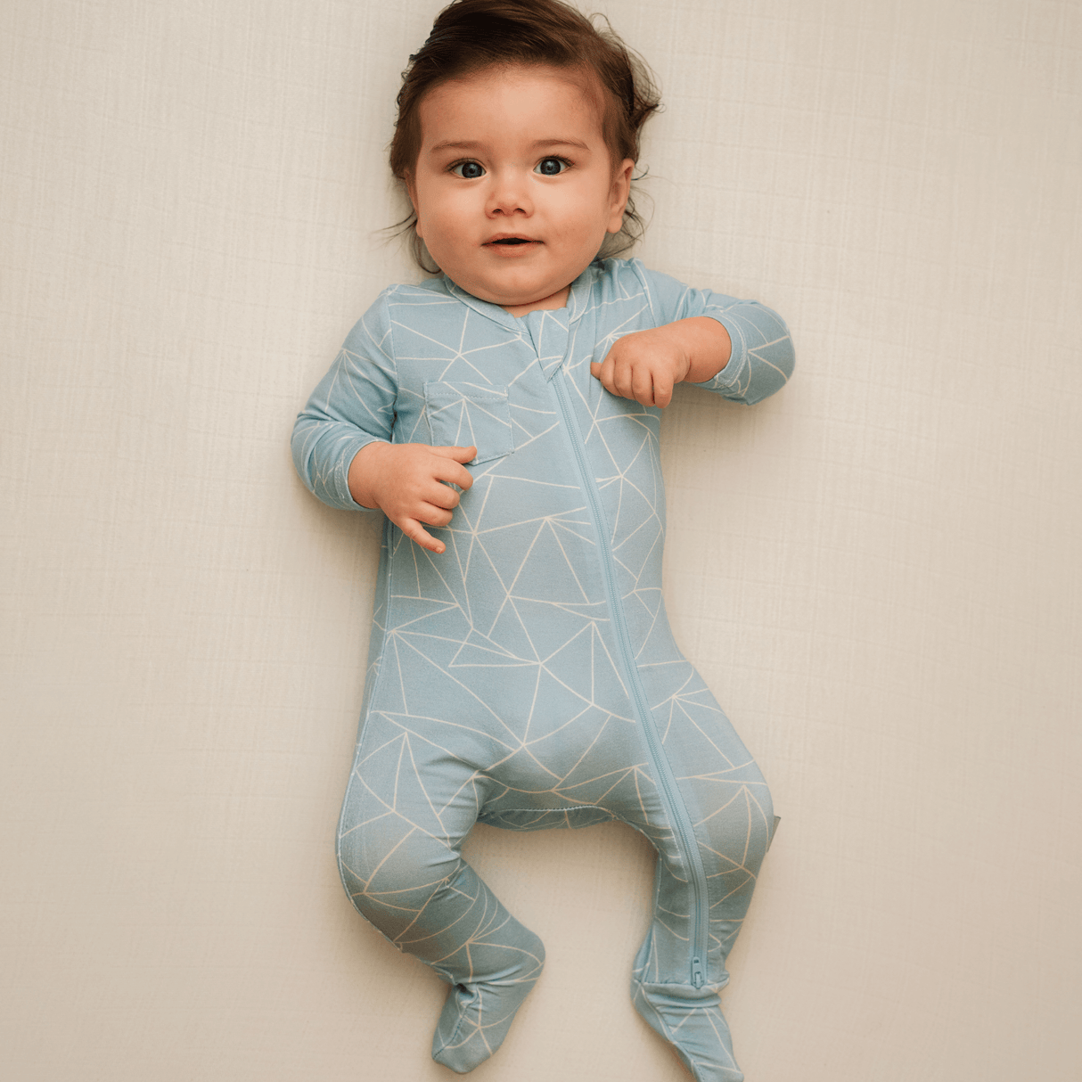 Footed Jammies COASTAL by Milk Snob - HoneyBug 