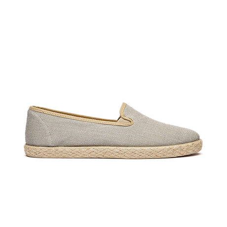 Linen Yute Slip-on Sneakers in Light Grey by childrenchic - HoneyBug 