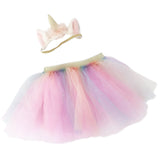 Rainbow Tutu & Unicorn Headband Set - HoneyBug 