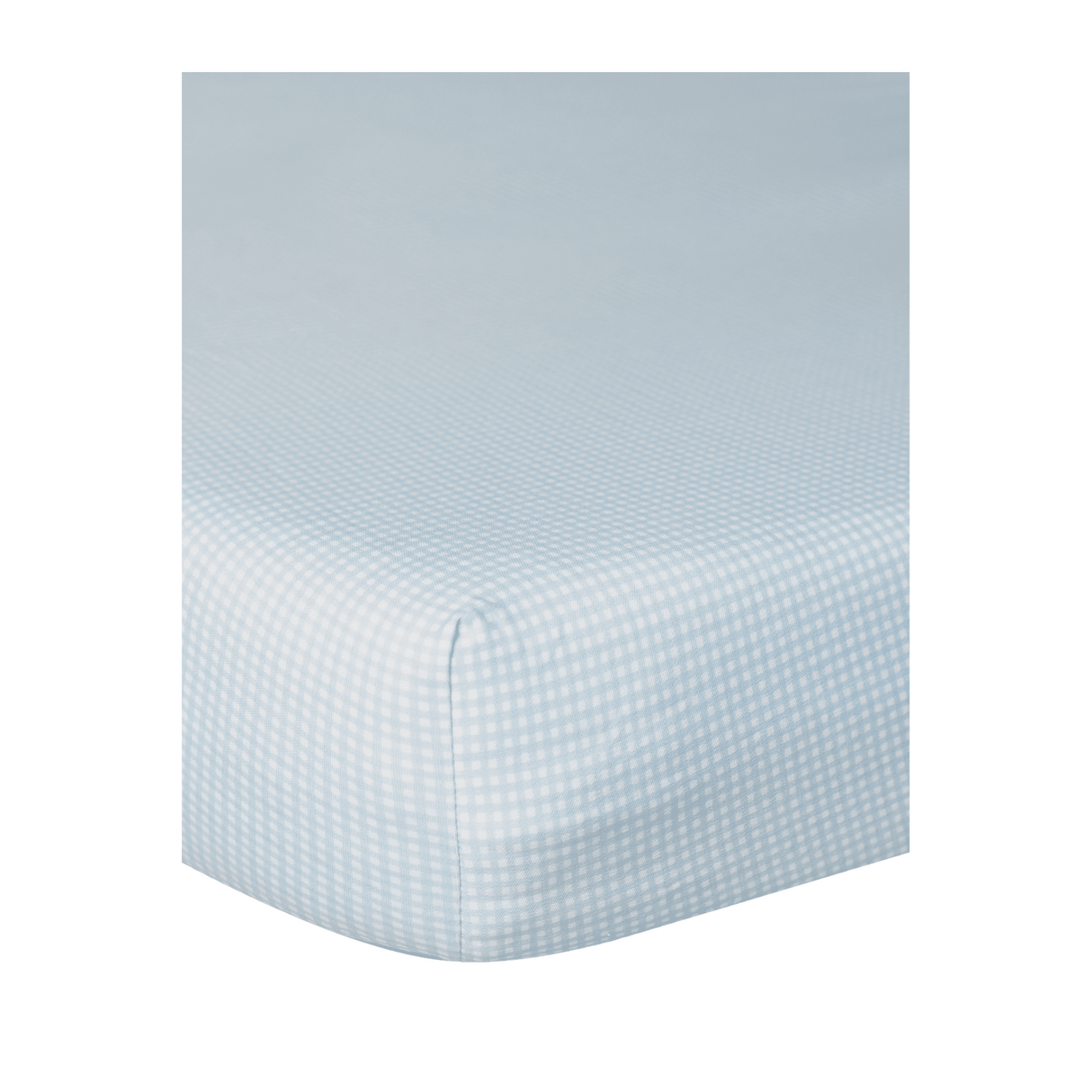 Blue Ginghan Baby Crib Sheets - HoneyBug 