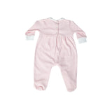 Pink Gingham Smocked Footie - HoneyBug 