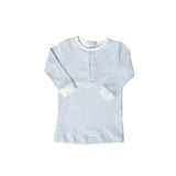 Blue Gingham Baby Pajamas - HoneyBug 