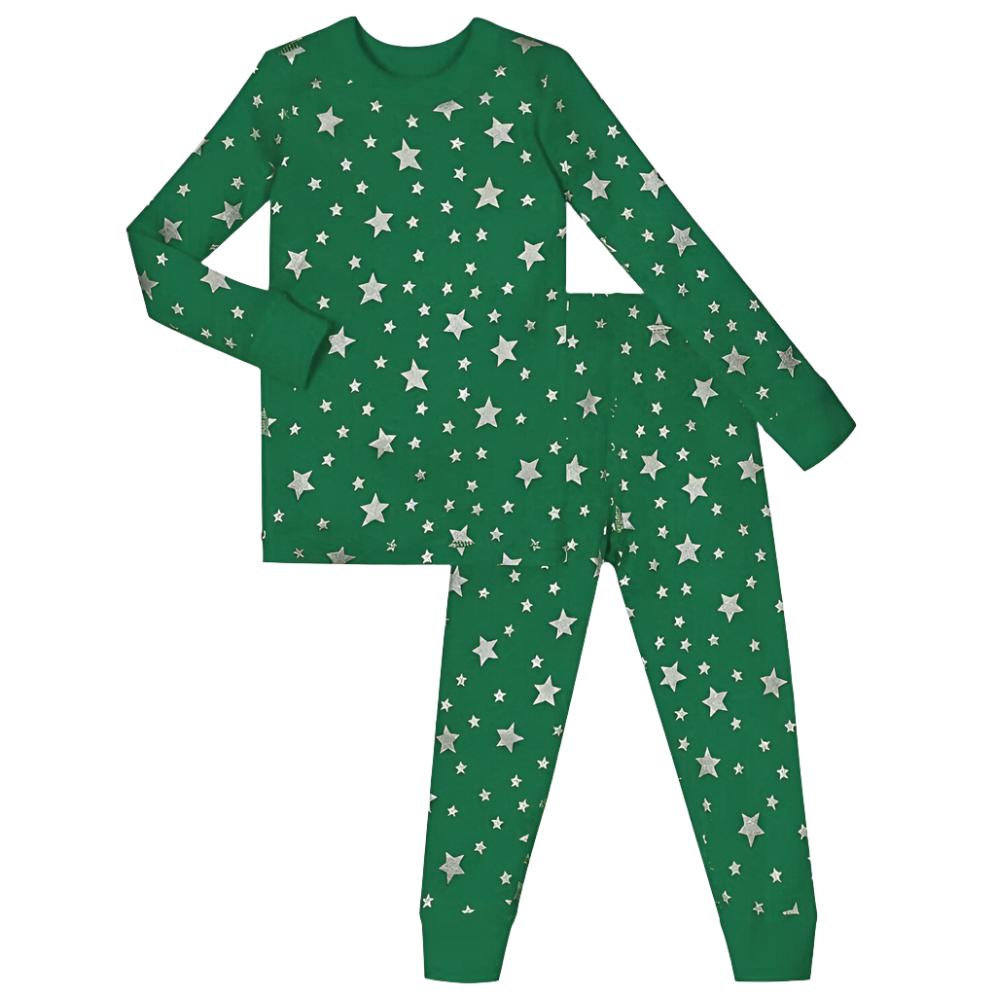 Forest Stars Long Sleeve Pajamas - HoneyBug 