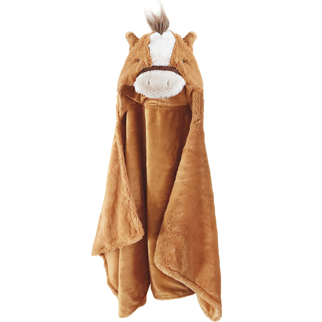 Truffles Horse  Hooded Blanket - HoneyBug 