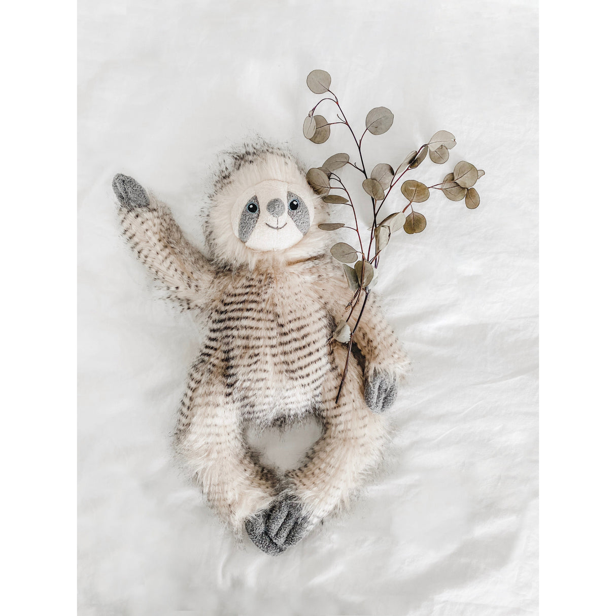 'Simon' Sloth Luxe Fur Plush Toy - HoneyBug 