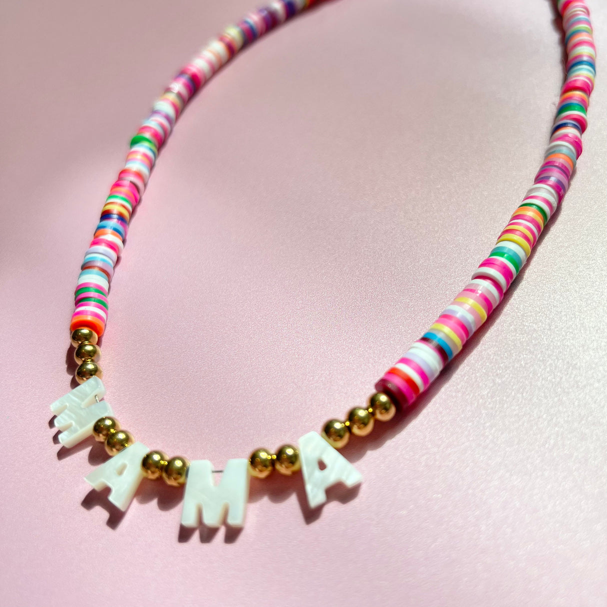 MAMA What The Shell Necklace- Rainbow by House of Baesics - HoneyBug 