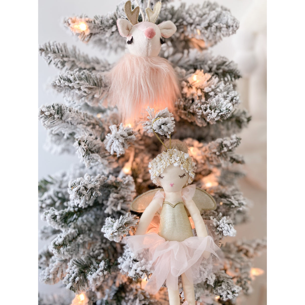 Sugar Plum Fairy Plush Doll Ornament - HoneyBug 