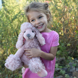 'Paris' Mauve Poodle Plush Toy - HoneyBug 