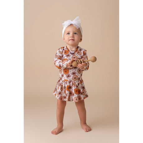 Fall Floral Twirl Bodysuit - HoneyBug 