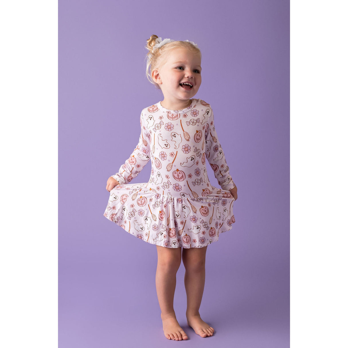 Boo Babe Twirl Bodysuit - HoneyBug 