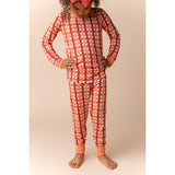 Peachy Plaid Two Piece Set - HoneyBug 