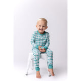 Teal Plaid Two Piece Set - HoneyBug 