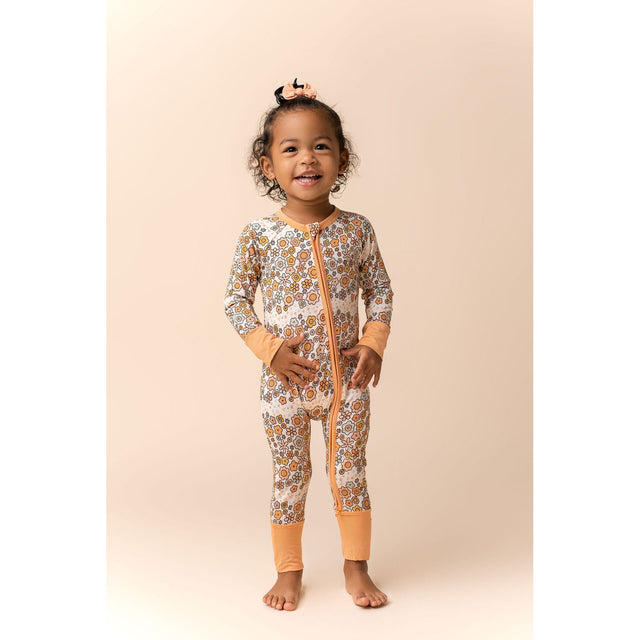 Oopsie Daisy Zipper Romper - HoneyBug 