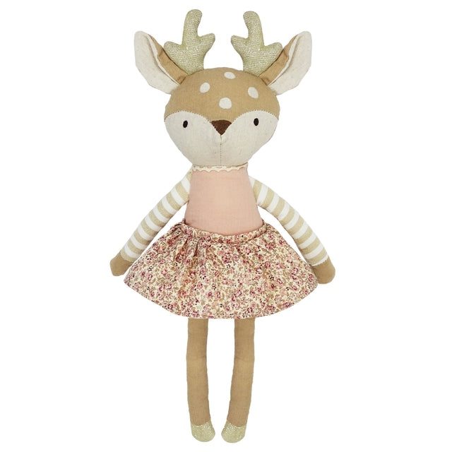 Fleurette Fawn Linen Doll - HoneyBug 