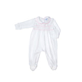 Nella Smocked Baby Girl Footie - HoneyBug 