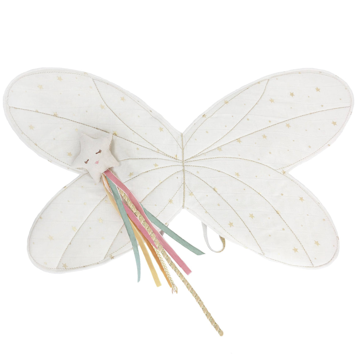 Fairy Wings And Star Magic Wand Dress Up Set - HoneyBug 