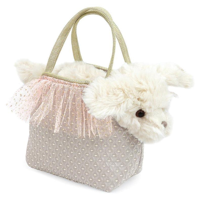 Sugar Maltese Puppy Plush Toy And Purse Set - HoneyBug 