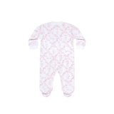 Pink Bears Trellace Zipper Footie - HoneyBug 