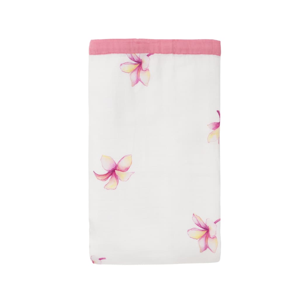 Plumeria Throw Blanket - HoneyBug 