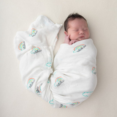 Pot O' Aloha Muslin Swaddle Blanket - HoneyBug 