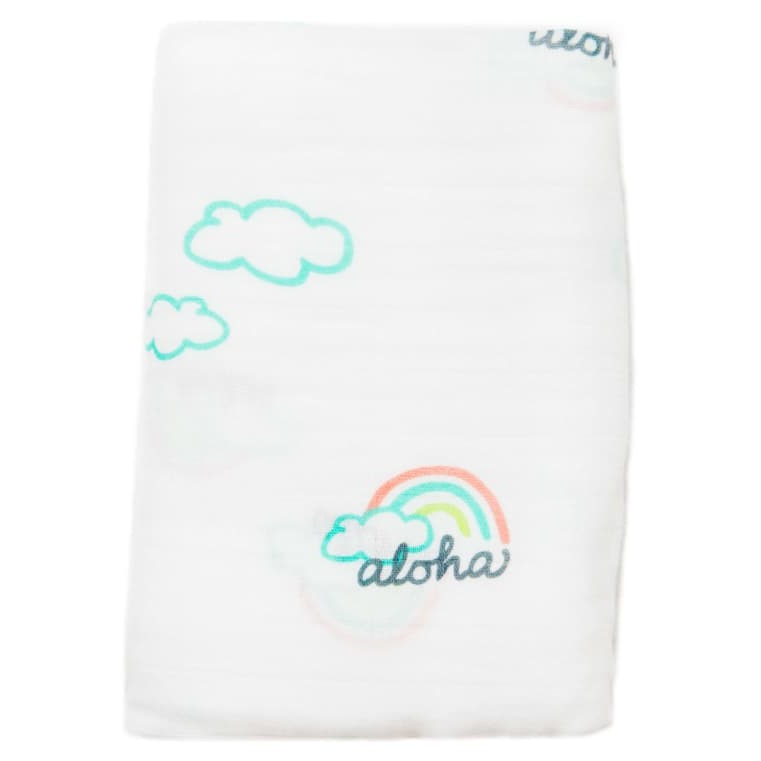 Pot O' Aloha Muslin Swaddle Blanket - HoneyBug 