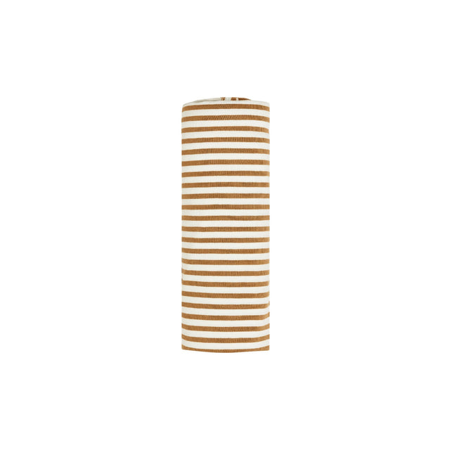 Baby Swaddle | Walnut Stripe - HoneyBug 