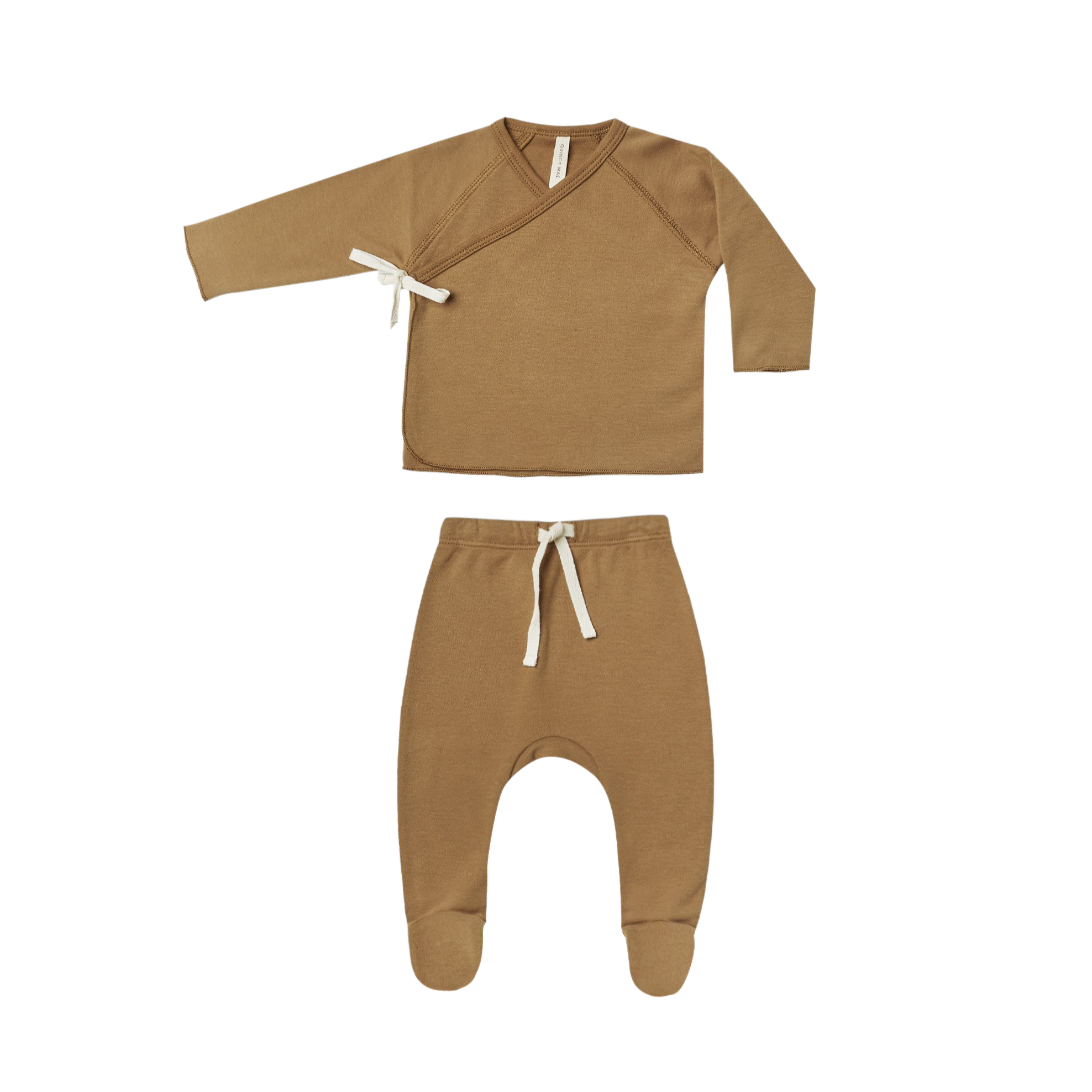 Wrap Top and Pant Set | Walnut - HoneyBug 