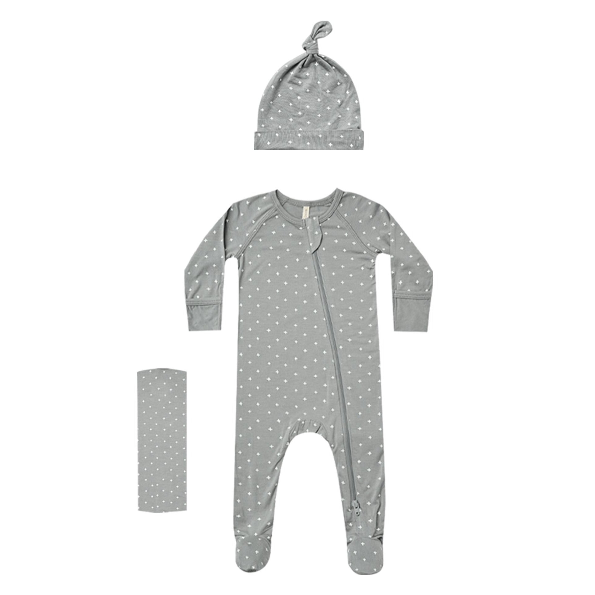 Bamboo Layette Set | Criss Cross - HoneyBug 