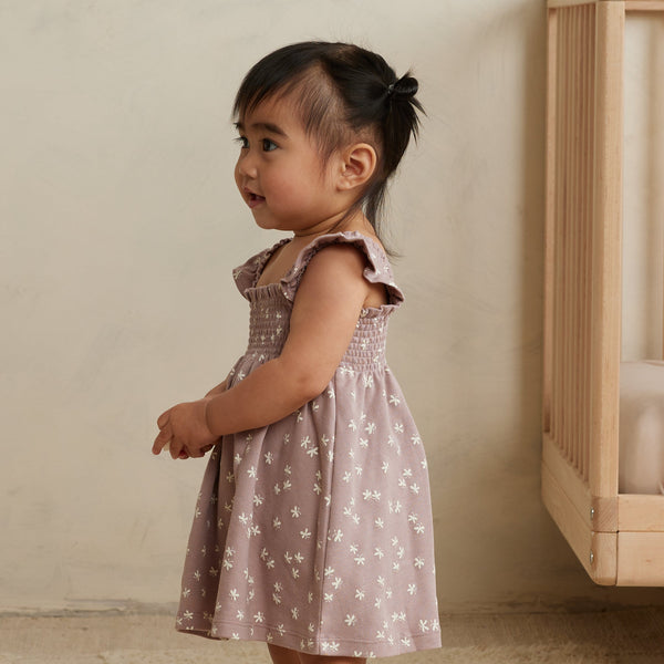 Smocked Jersey Dress | Butterflies - HoneyBug 