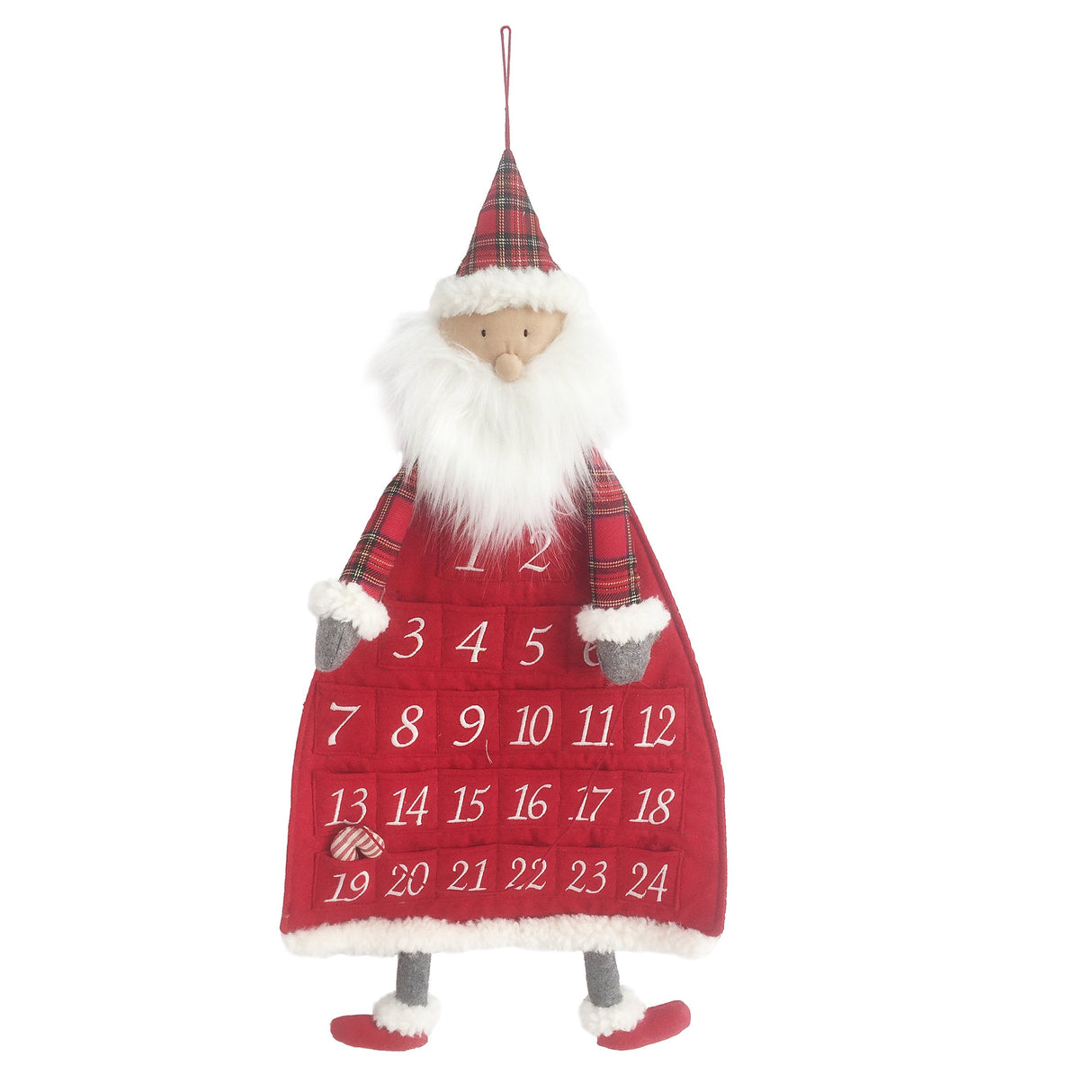 Tartan Santa Advent Calendar - HoneyBug 