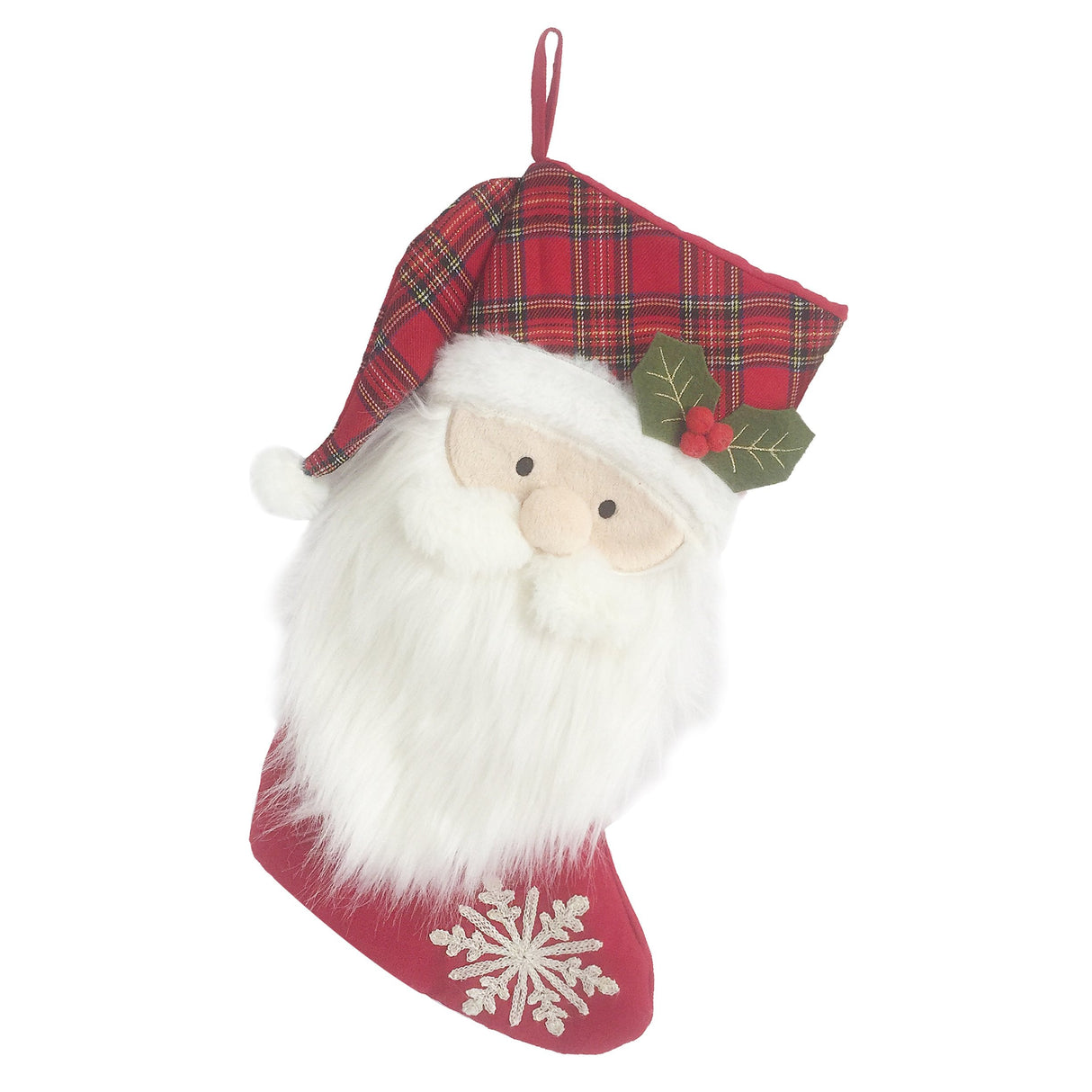 Tartan Santa Stocking - HoneyBug 