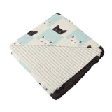 Peek-A-Boo Cats and Pencil Stripe Bamboo Muslin Newcastle Blanket - HoneyBug 