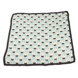 Peek-A-Boo Cats and Pencil Stripe Bamboo Muslin Newcastle Blanket - HoneyBug 